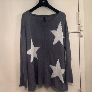 Elan Gray Star Sweater